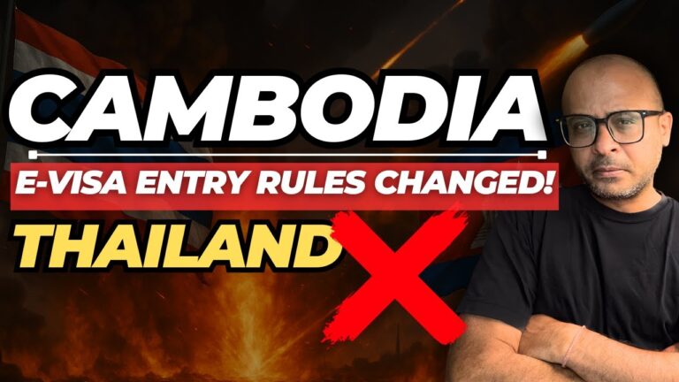 Thailand Border CLOSED! | Cambodia e-Visa Entry Rules CHANGED 2025- हिन्दी